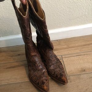 Corral vintage lizard cowboy boots